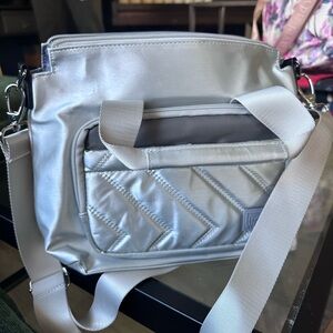 Elegant Silver Crossbody Bag